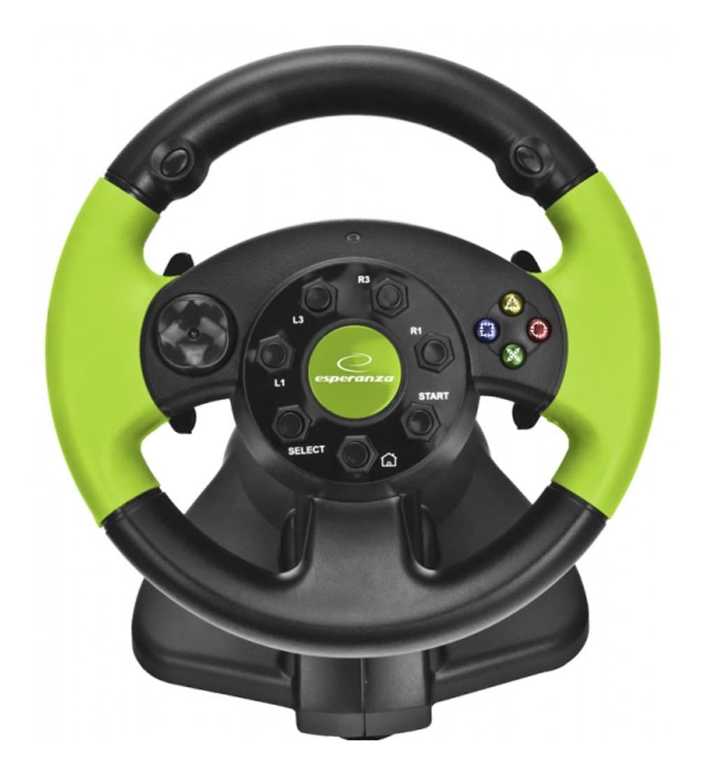Esperanza High Octane XBOX Edition Gaming Steering Wheel - Black - Image 2