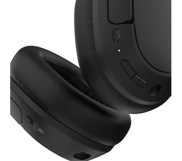 Belkin SoundForm Isolate Wireless Bluetooth Noise-Cancelling Over-Ear Headphones - Black - Image 2