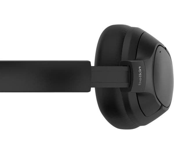 Belkin SoundForm Isolate Wireless Bluetooth Noise-Cancelling Over-Ear Headphones - Black - Image 4