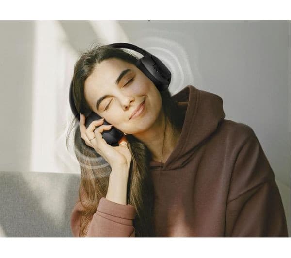 Belkin SoundForm Isolate Wireless Bluetooth Noise-Cancelling Over-Ear Headphones - Black - Image 6