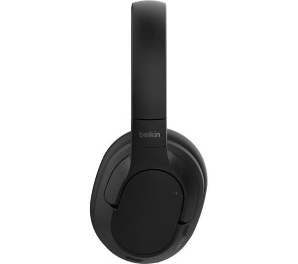 Belkin SoundForm Isolate Wireless Bluetooth Noise-Cancelling Over-Ear Headphones - Black - Image 7