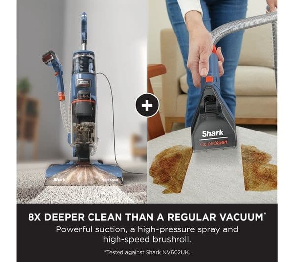 SHARK CarpetXpert EX150UK Upright Carpet Cleaner - Navy - Image 3