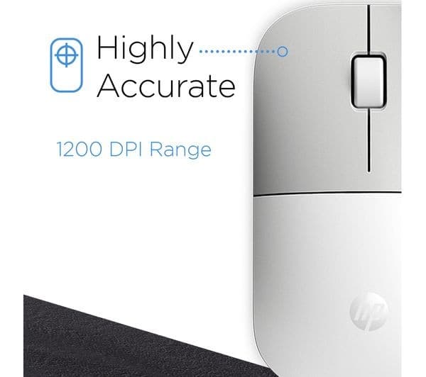 HP Z3700 Wireless Optical Mouse - White - Image 7