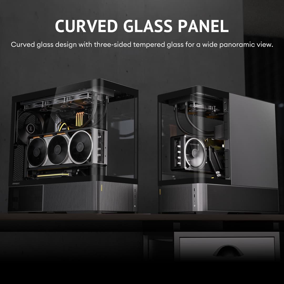 Antec C6 Curve Air Mid-Tower ATX PC Case, 3 PWM Fans Included - Image 4