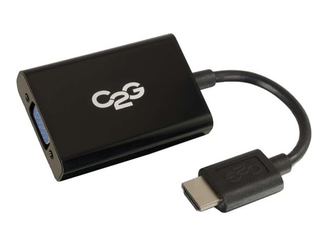 C2G HDMI to VGA Audio Adapter Black - Image 2