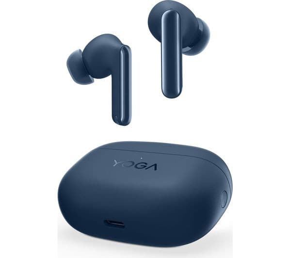 LENOVO YOGA Wireless Bluetooth Noise-Cancelling Earbuds - Cosmic Blue - Image 2