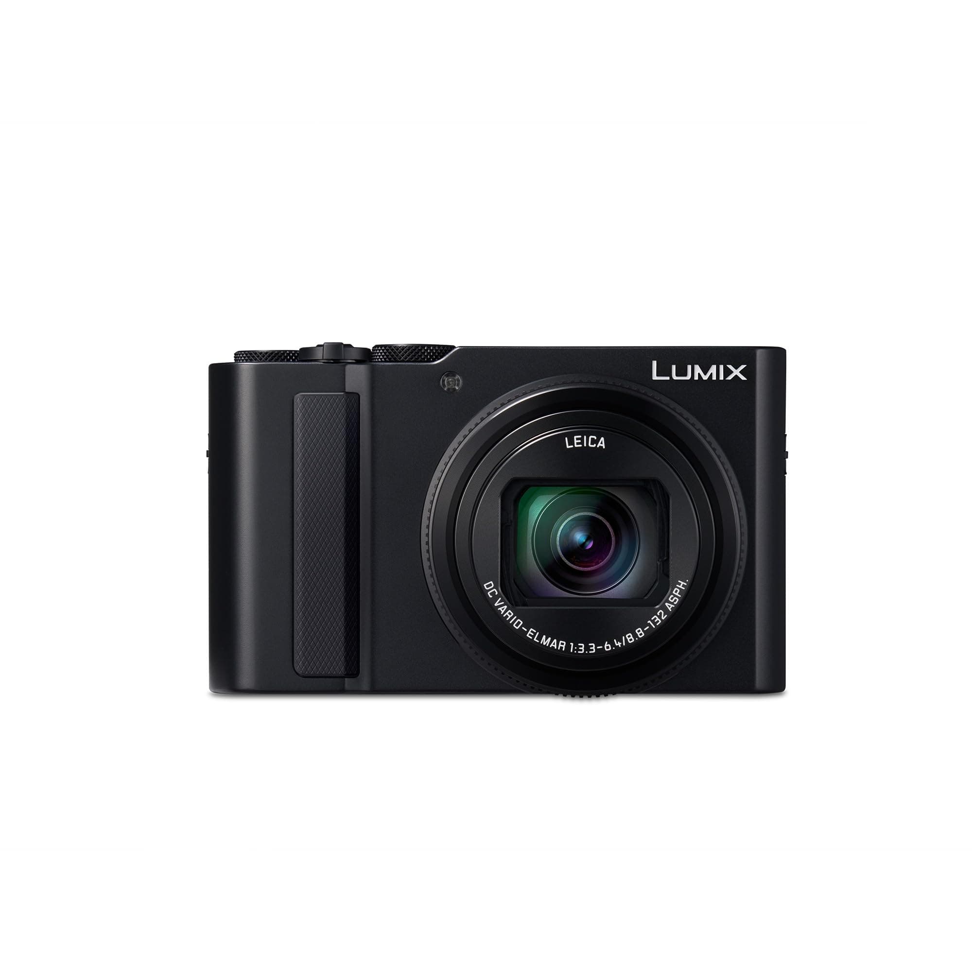 Panasonic LUMIX DC-TZ300E 20,1MP Fotocamera Zoom da Viaggio, Obiettivo LEICA 15x, Sensore BSI 1,0 Pollice, Video e Foto 4K, Stabilizzazione 5 Assi, USB Type-C, Nero