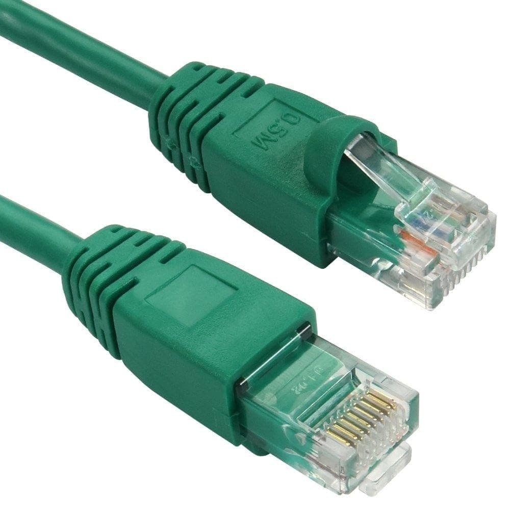 CDL Cables Direct 1m Snagless Cat5e Patch Cable - Green - Image 1