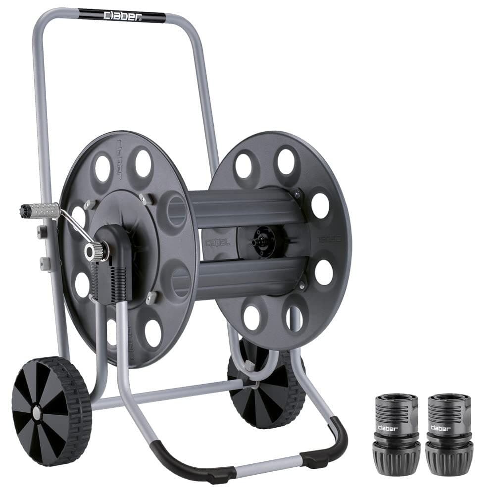 Claber Metal Gemini Hose Reel Cart - Black - Image 2