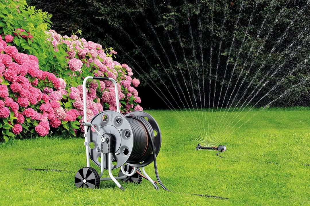Claber Metal Gemini Hose Reel Cart - Black - Image 4