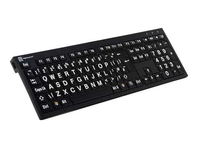 Logic Keyboards XL Print NERO Keyboard Black - Image 1