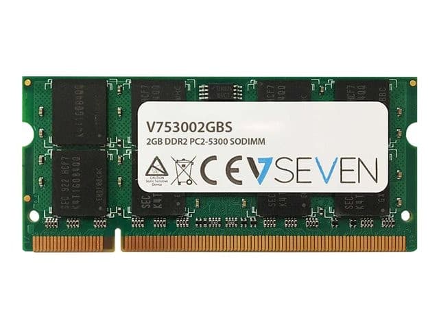 V7 - DDR2 - module - 2 GB - SO-DIMM 200-pin - 667 MHz / PC2-5300 - unbuffered - Image 1
