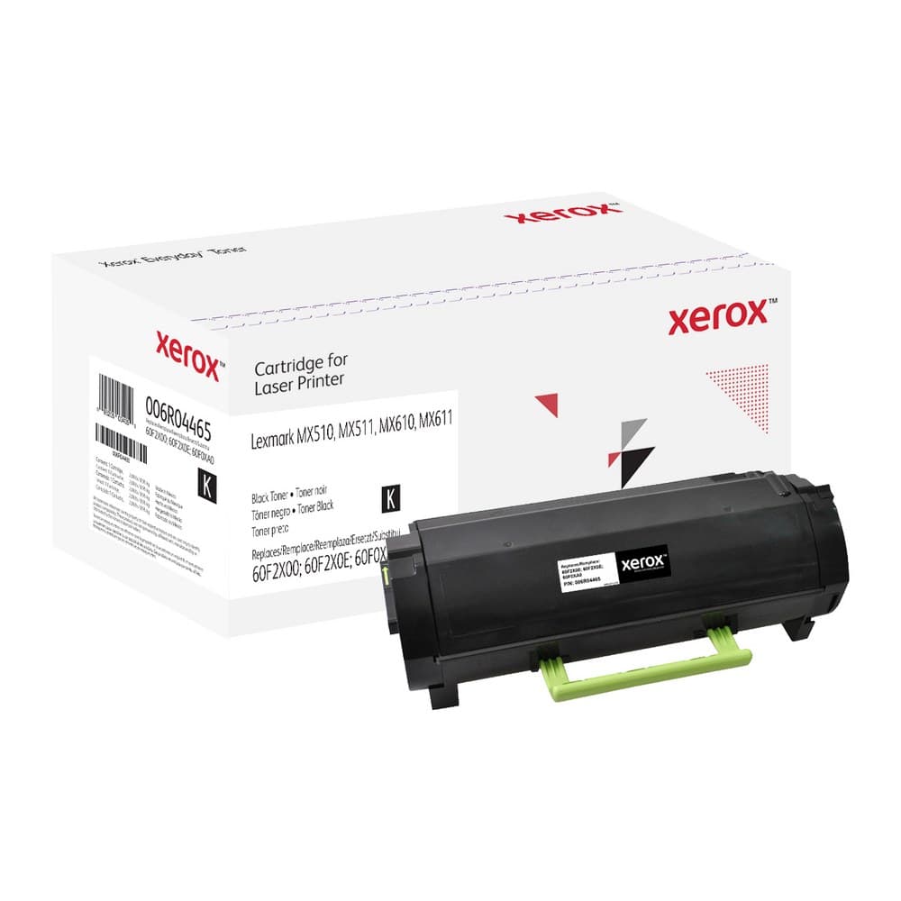 Everyday™ Black Toner by Xerox compatible with Lexmark 60F2X00/60F2X0E/60F0XA0, High capacity - Image 1