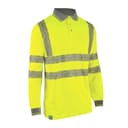 Beeswift Envirowear Saturn Yellow Hi-Vis Long Sleeve Polo Unisex Reflective Sustainable Circular Process Safety PPE Workwear - X-Large thumbnail 1