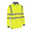 Beeswift Envirowear Saturn Yellow Hi-Vis Long Sleeve Polo Unisex Reflective Sustainable Circular Process Safety PPE Workwear - X-Large thumbnail 2
