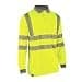 Beeswift Envirowear Saturn Yellow Hi-Vis Long Sleeve Polo Unisex Reflective Sustainable Circular Process Safety PPE Workwear - X-Large thumbnail 3