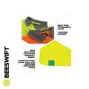 Beeswift Envirowear Saturn Yellow Hi-Vis Long Sleeve Polo Unisex Reflective Sustainable Circular Process Safety PPE Workwear - X-Large thumbnail 4
