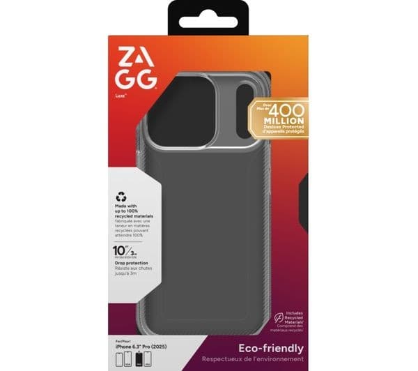 ZAGG Luxe iPhone 17 Pro Case Clear - Image 1