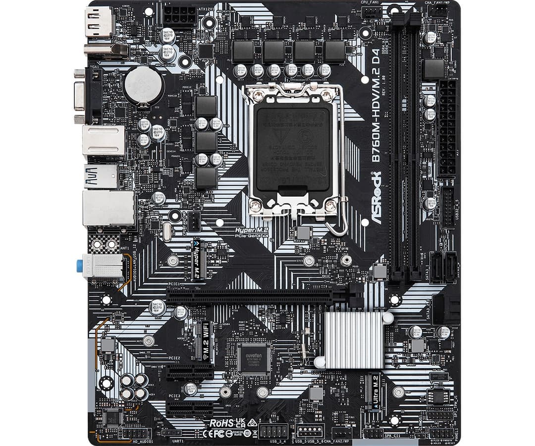Asrock B760M-HDV/M.2 D4 Intel B760 LGA 1700 micro ATX - Image 2