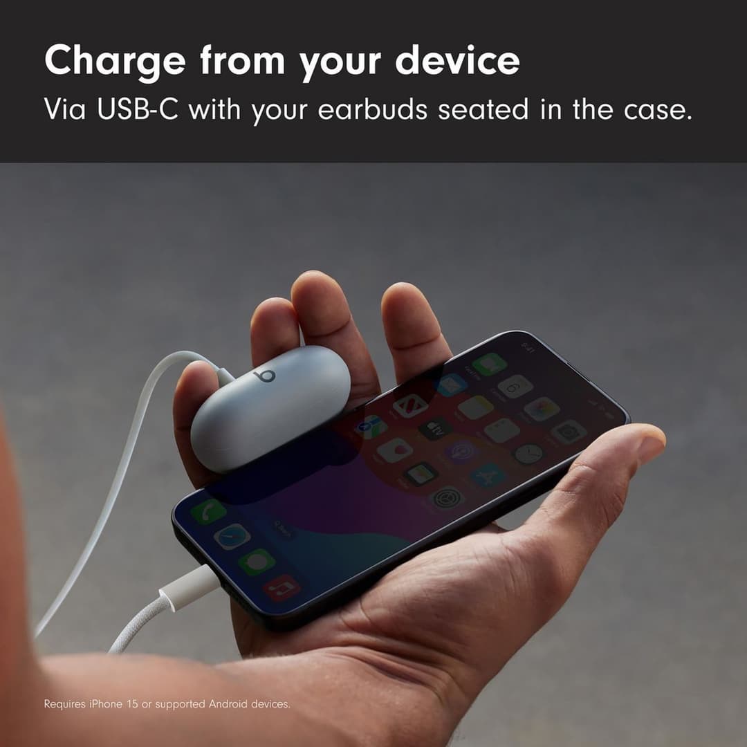 Beats Solo Buds True Wireless Bluetooth Earbuds - Storm Grey - Image 4