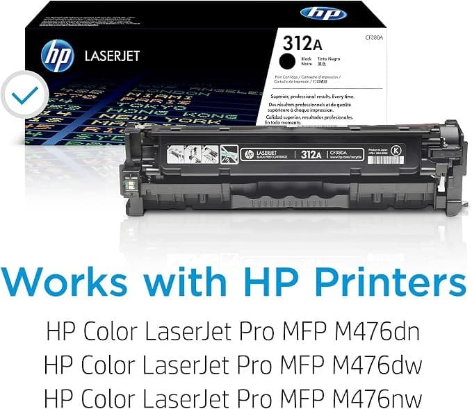 HP 312A CF380A Original HP LaserJet Toner Cartridge - Black - Image 2