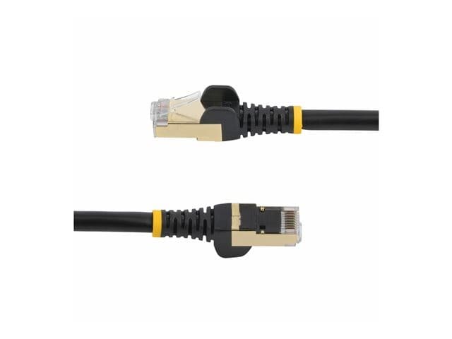 StarTech CAT6A Shielded Snagless Ethernet Patch Cable, 10GbE, 100W PoE, 1.5m - Black (6ASPAT150CMBK) - Image 4