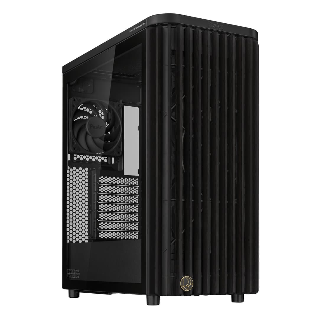 ASUS ProArt PA401 ATX Tempered Glass Mid Tower PC Case - Black - Image 1