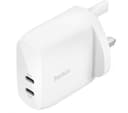 Belkin WCB010 Dual USB Type-C Charger White thumbnail 1