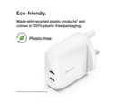 Belkin WCB010 Dual USB Type-C Charger White thumbnail 2