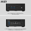 MSI Cubi NUC 1M Intel Core 5 120U (14th Gen) Barebone, NUC, SFF, Mini Computer, HTPC, (NO RAM, NO Storage, NO OS), Intel Graphics/DDR5/Dual ThunderBolt 4/Dual HDMI/Dual LAN/WiFi 6E/BT 5.3/VESA thumbnail 2