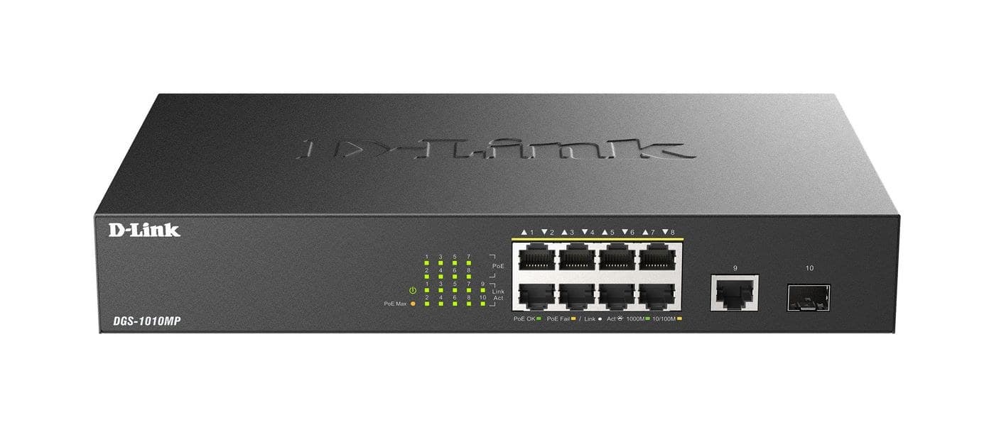 10-Port Gigabit PoE+