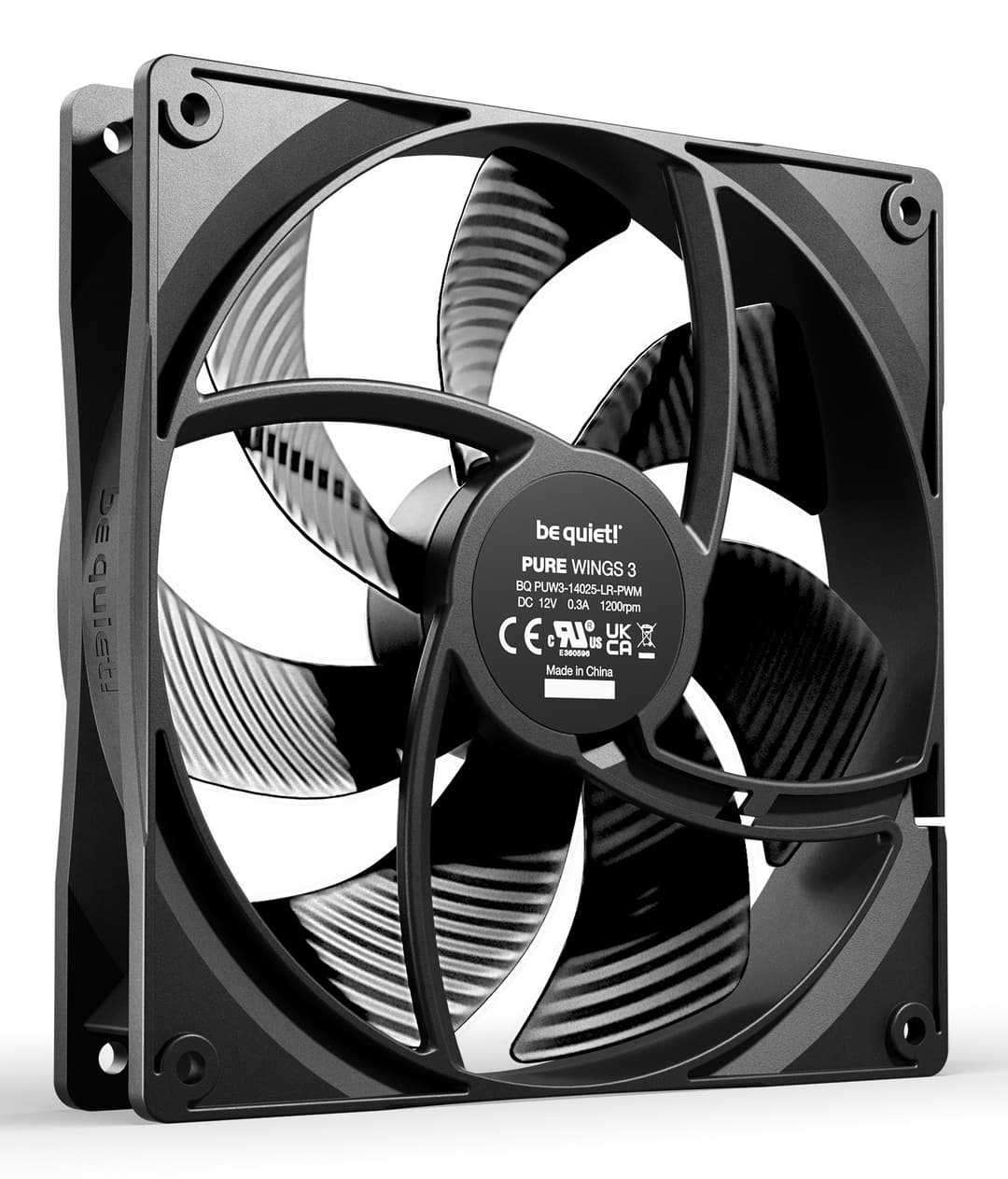 be quiet! Pure Wings 3 140mm | PWM Triple Pack Computer case Fan 14 cm Black 3 pc(s) - Image 2