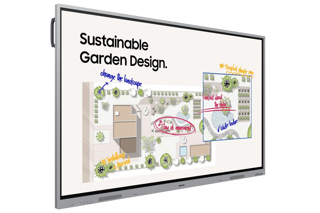 Samsung WE65FX interactive whiteboard 165.1 cm (65") 3840 x 2160 pixels Touchscreen Grey HDMI - Image 2