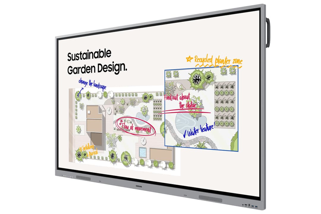 Samsung WE65FX interactive whiteboard 165.1 cm (65") 3840 x 2160 pixels Touchscreen Grey HDMI - Image 3