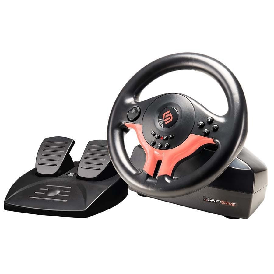 Subsonic Superdrive SV250-S Steering Wheel for Switch 2 & Switch Red
