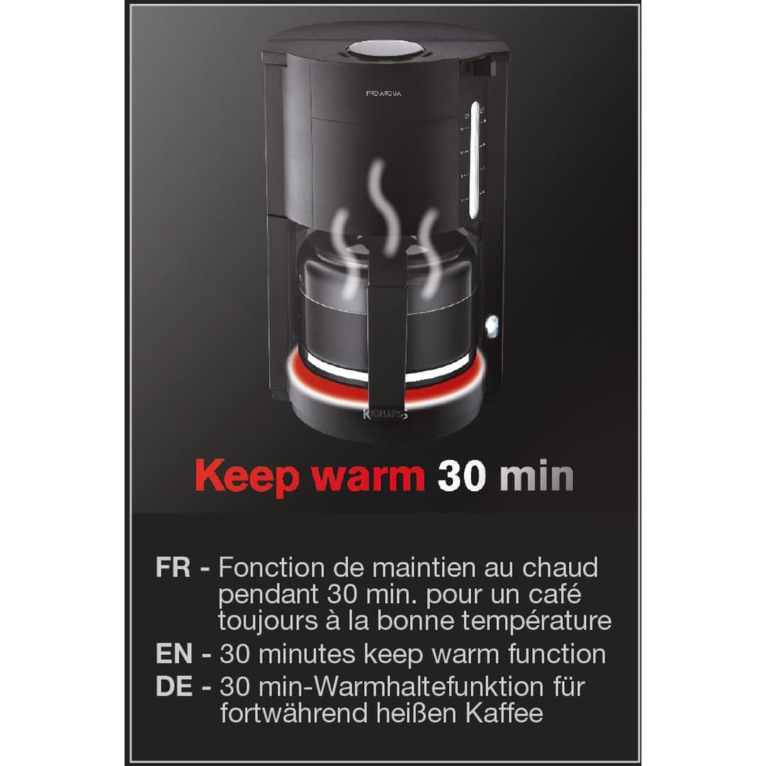 Krups F30908 Coffee Maker - Black - Image 7