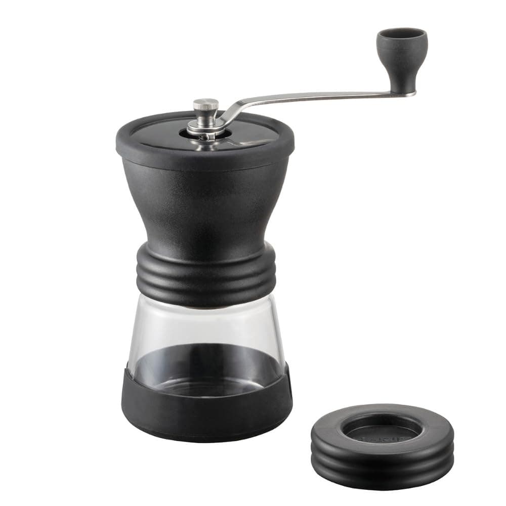 HARIO Black Ceramic Coffee Grinder With N Skeleton MSCSN-2-B - Black - Image 1