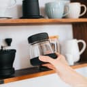 HARIO Black Ceramic Coffee Grinder With N Skeleton MSCSN-2-B - Black thumbnail 4