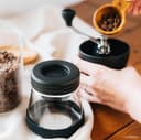 HARIO Black Ceramic Coffee Grinder With N Skeleton MSCSN-2-B - Black thumbnail 5