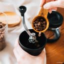 HARIO Black Ceramic Coffee Grinder With N Skeleton MSCSN-2-B - Black thumbnail 6