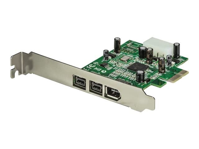 StarTech.com 3 Port 2b 1a 1394 PCI Express FireWire Card Adapter - 1394 FW PCIe FireWire 800 / 400 Card (PEX1394B3) - FireWire adapter - PCI Express x1 - 2 ports - Image 6