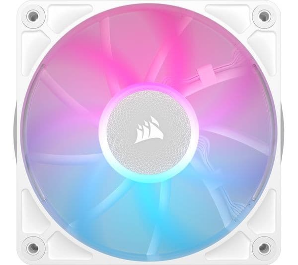 CORSAIR iCUE LINK RX120 RGB 120 mm Case Fan - White, Triple Pack - Image 1