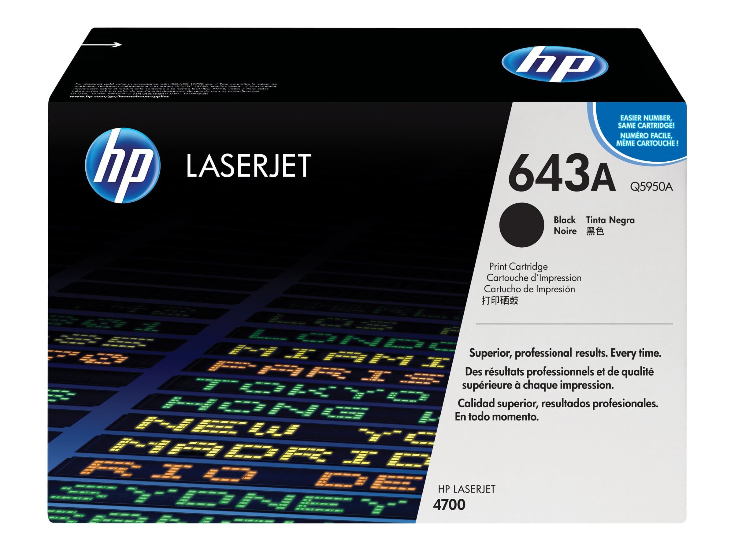HP 643A Q5950A Original HP LaserJet Toner Cartridge - Black