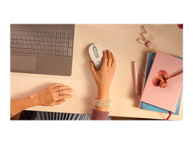 Logitech Signature M650 for Business Wireless Mouse - Standard - Off-White - Image 6