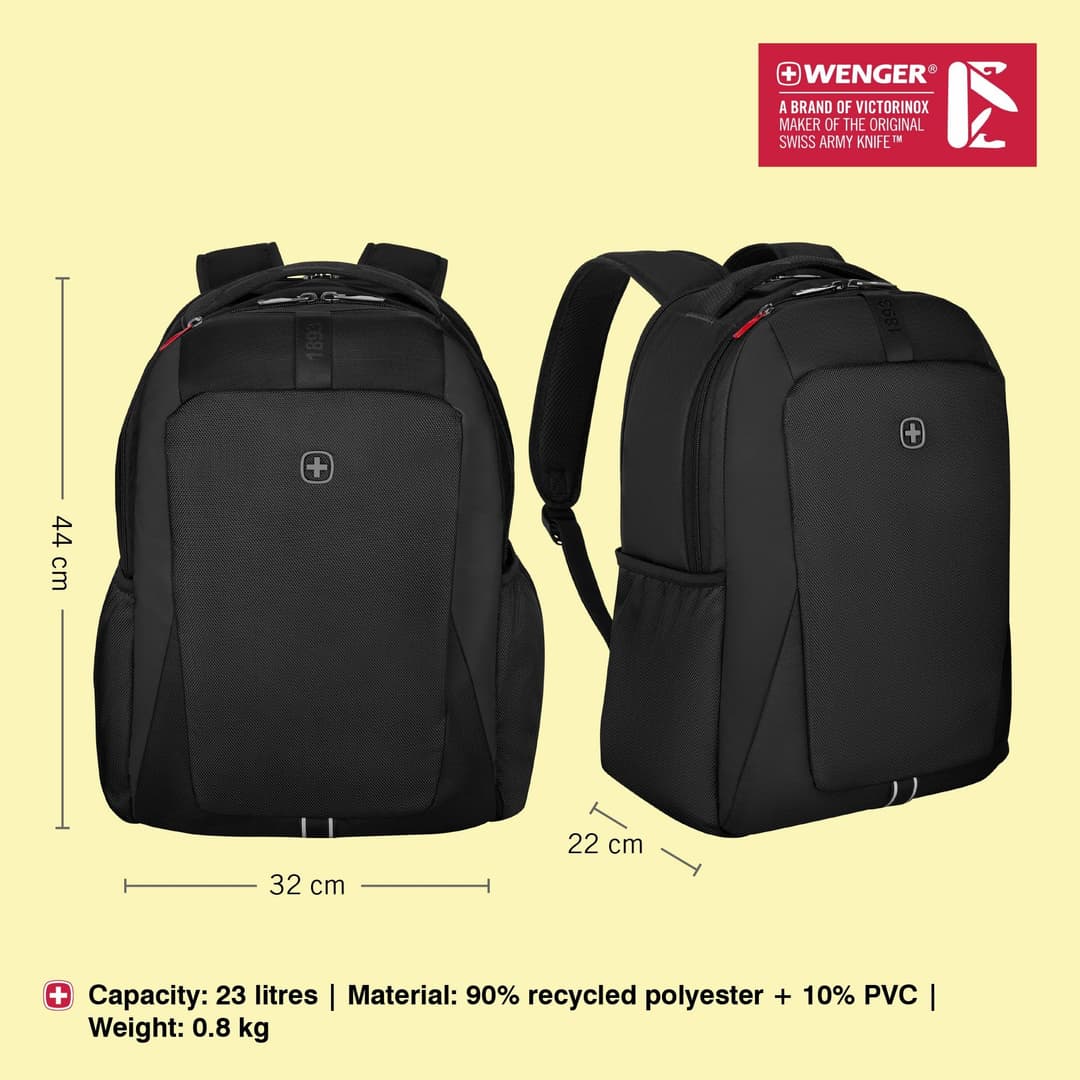 Wenger XE Professional Laptop Backpack - Black - Image 2