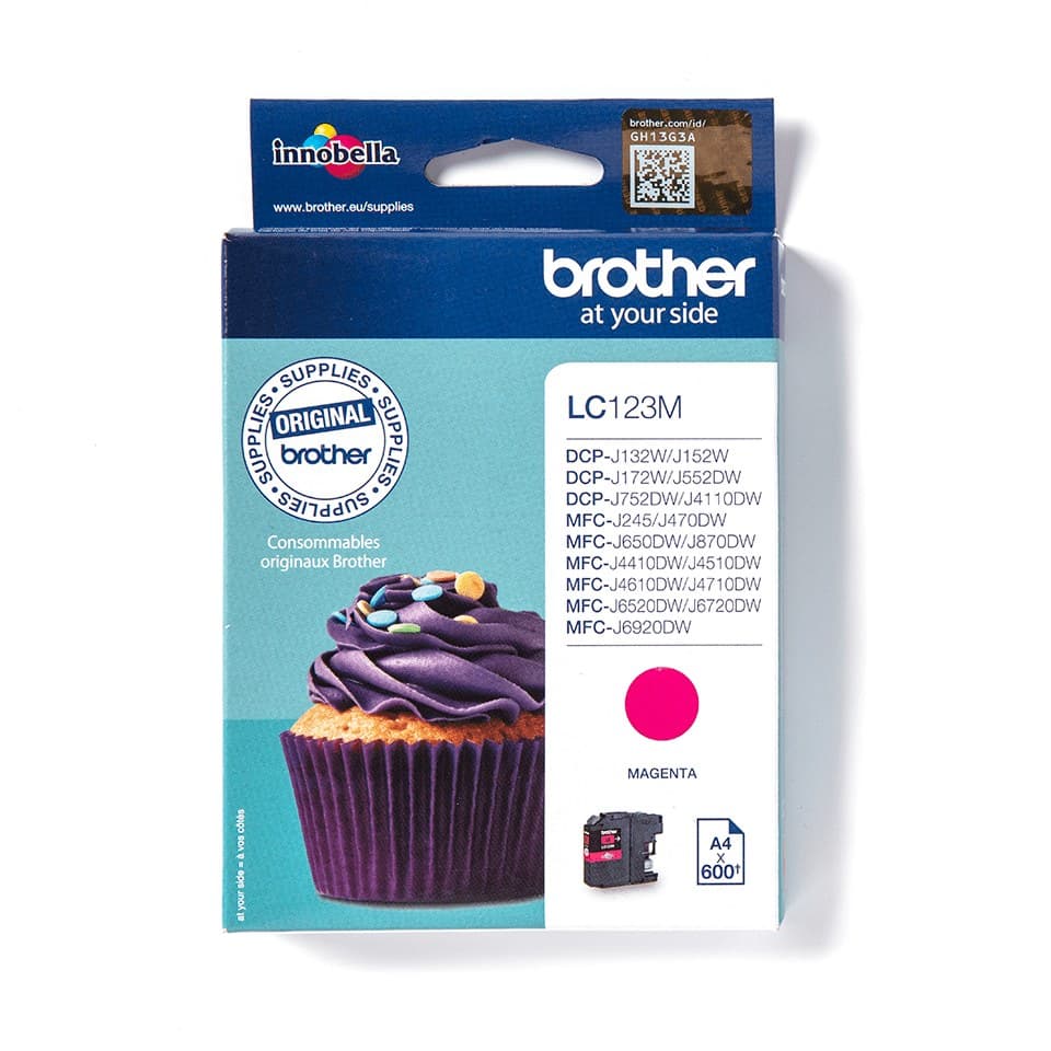 Brother LC123M ink cartridge 1 pc(s) Original Magenta - Image 1