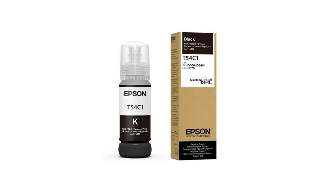 Epson T54C120 Original Ink Bottle 70ml for SureLab SL-D500 - Black - Image 1