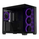 ASUS A32 PLUS ARGB Tempered Glass Dual-Chamber Mid-Tower Gaming PC Case - Black thumbnail 1