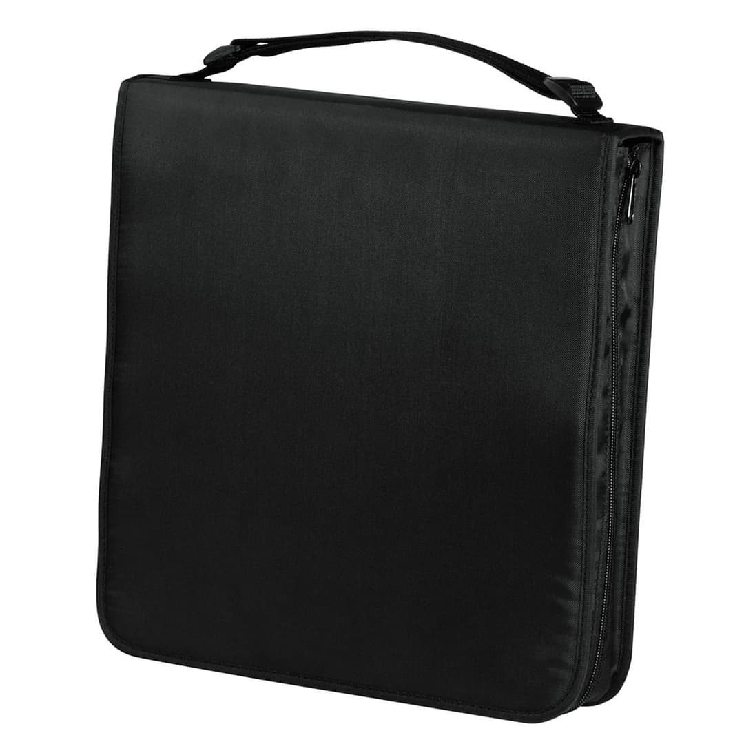 Hama Nylon CD/DVD Wallet, Black - 160 Discs - Image 1