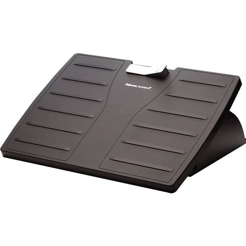 Fellowes Foot Rest Under Desk - Office Suites Under Desk Foot Rest Ergonomic Foot Rest with 3 Height Adjustable Positions & Antibacterial Technology - Foot Rest Stool for Office & Home - Black - Image 1